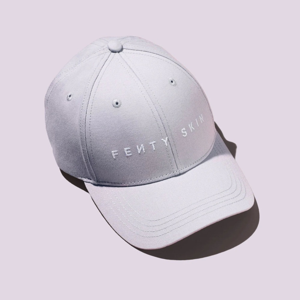 NEW Fenty Beauty Hat Baseball Cap Grey/Purple Rihanna Makeup Brand